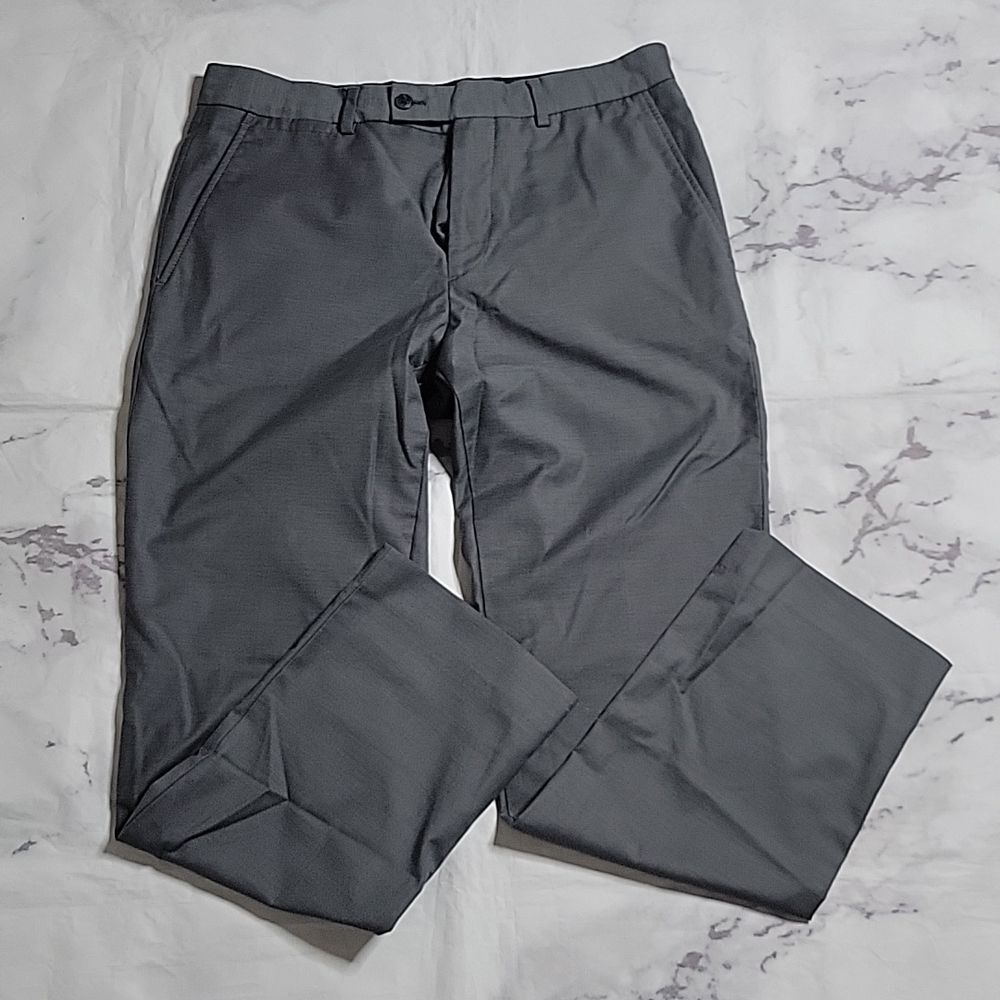 JF J. Ferrar Slim Fit Gray Dress pants - Picture 4 of 4